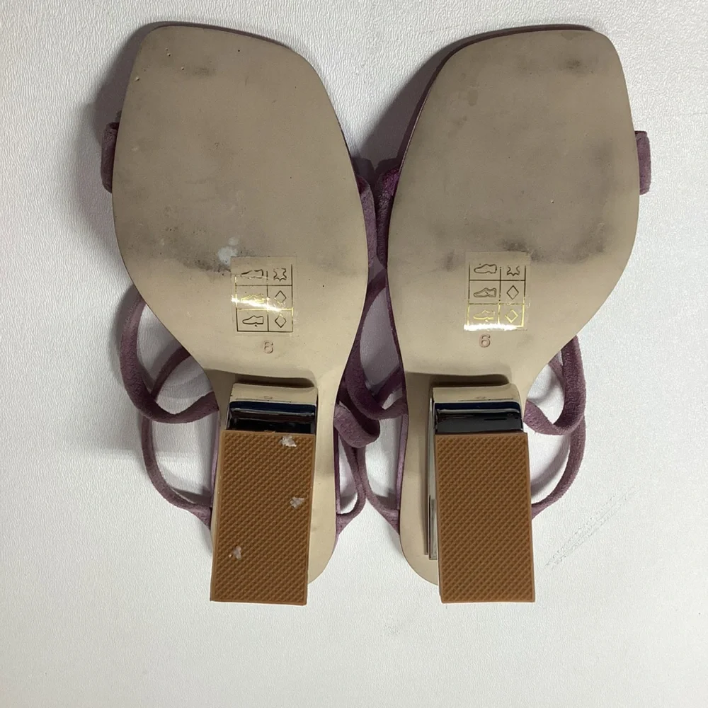 Jeffrey Campbell Geometric Sandal Pink  Suede Metallic - Picture 7 of 16